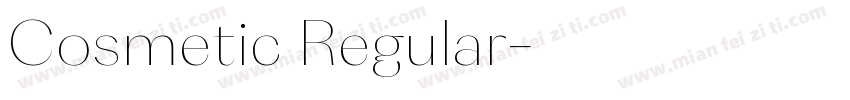 Cosmetic Regular字体转换